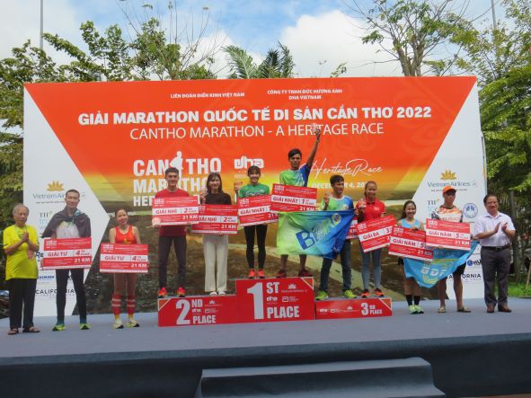 Lễ trao giải Giải Marathon Quốc tế Di sản Cần Thơ 2022