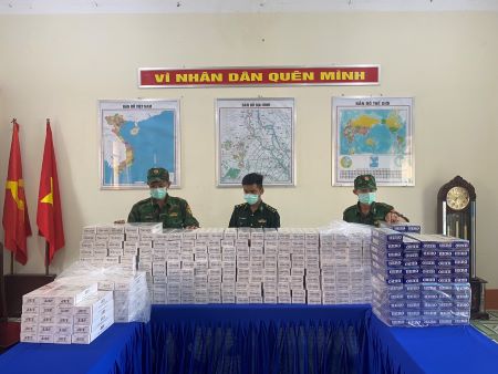 Bộ đội Biên phòng tỉnh An Giang: Thu giữ gần 3.500 gói thuốc lá nhập lậu
